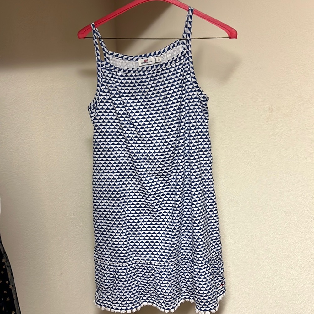 Vineyard vines blue sundress size 14 girls